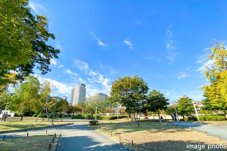 シティタワー大阪天満ザ・リバー＆パークス周辺の扇町公園